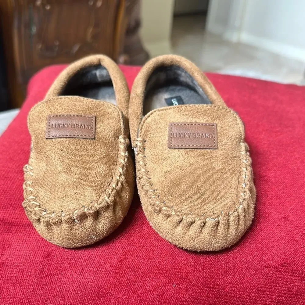 Lucky Brand Tan Kids Moccasins